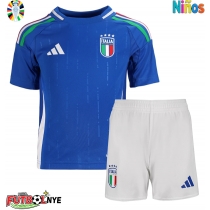 Camiseta Italia Primera Equipación para niños Eurocopa 2024 manga corta (+ pantalones cortos)